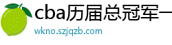 cba历届总冠军一览表